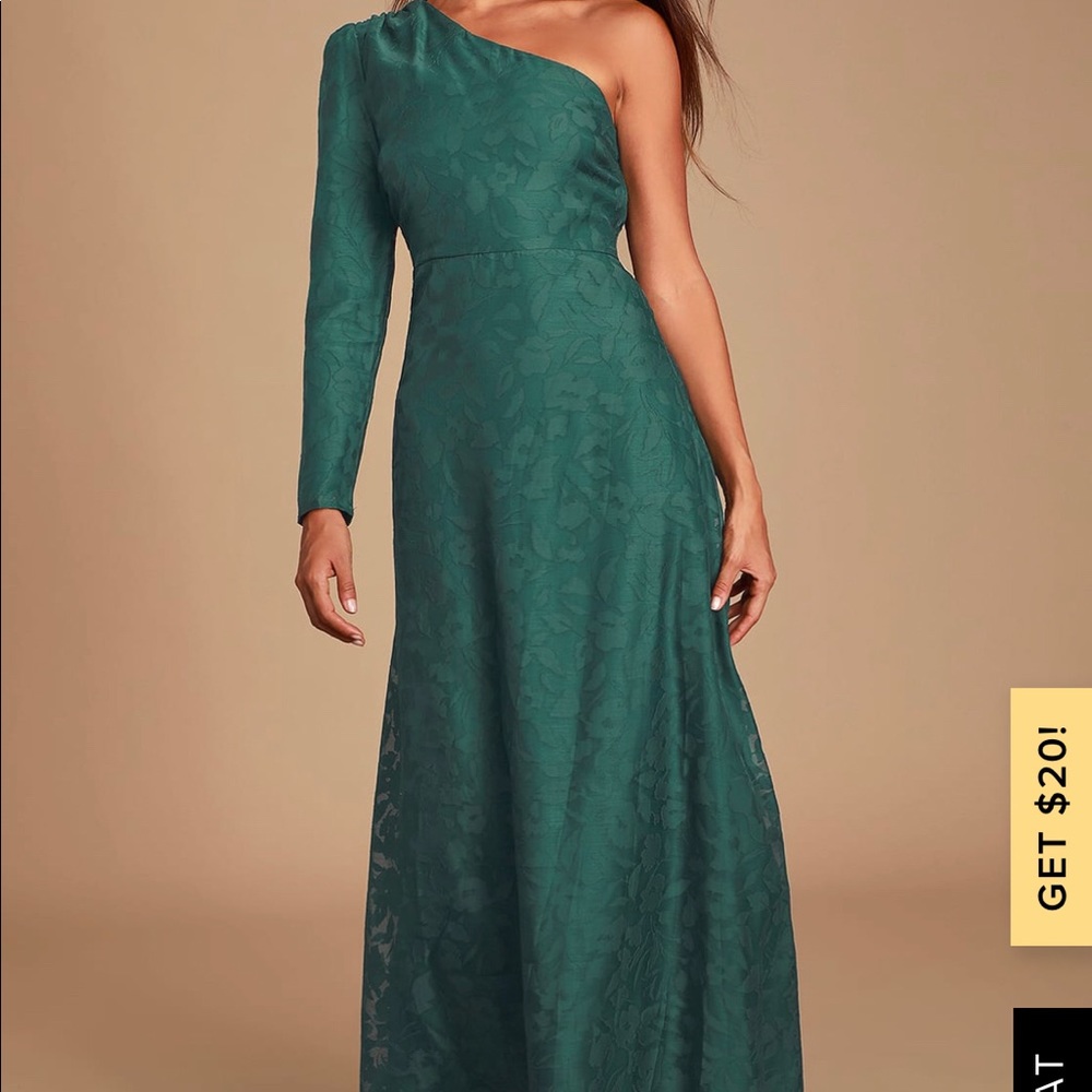 Lulus green long dress